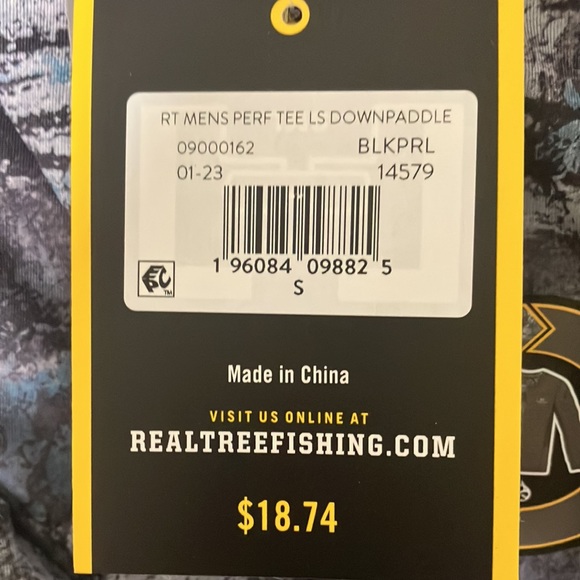 #2 Real Tree Fishing Men’s Reversible Long Sleeve Performance Fishing Tee- Small - Picture 5 of 5